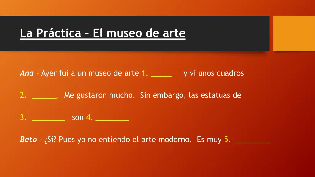 la pr ctica el museo de arte