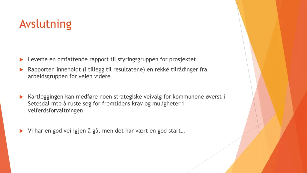 avslutning