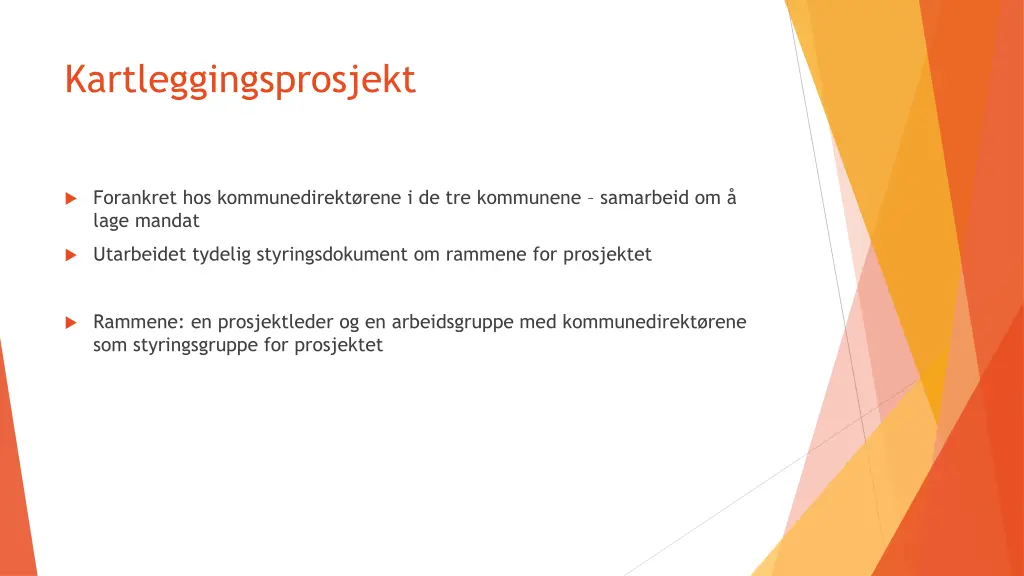 kartleggingsprosjekt