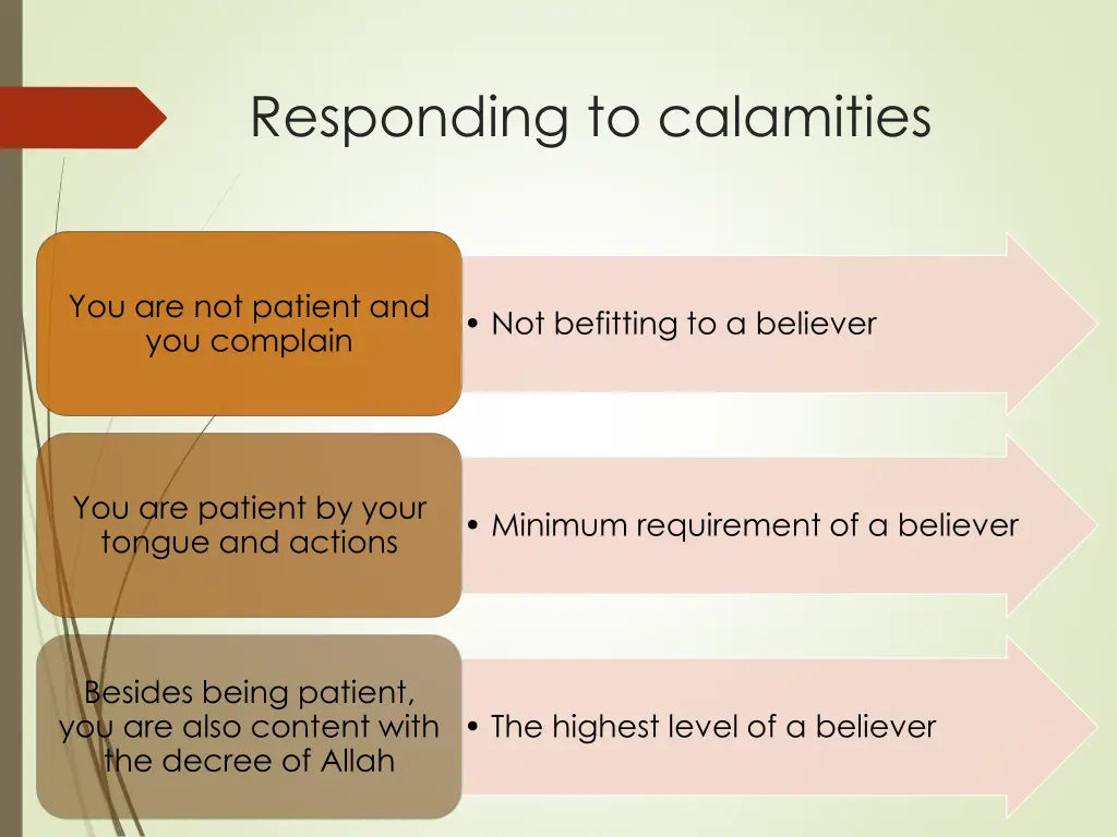 responding to calamities