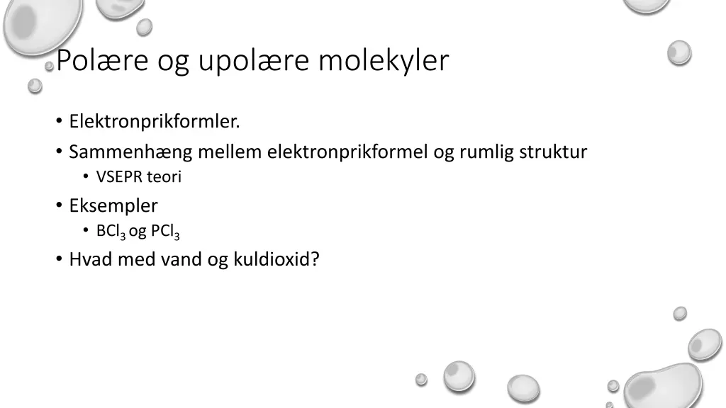 pol re og upol re molekyler