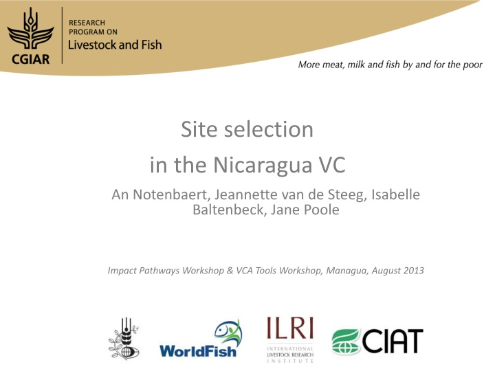 site selection in the nicaragua vc