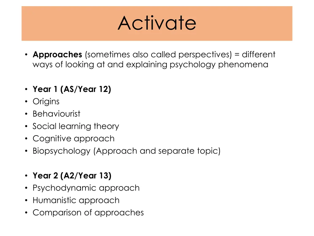 activate