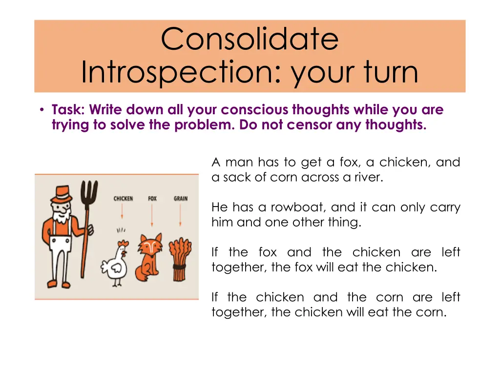 consolidate introspection your turn