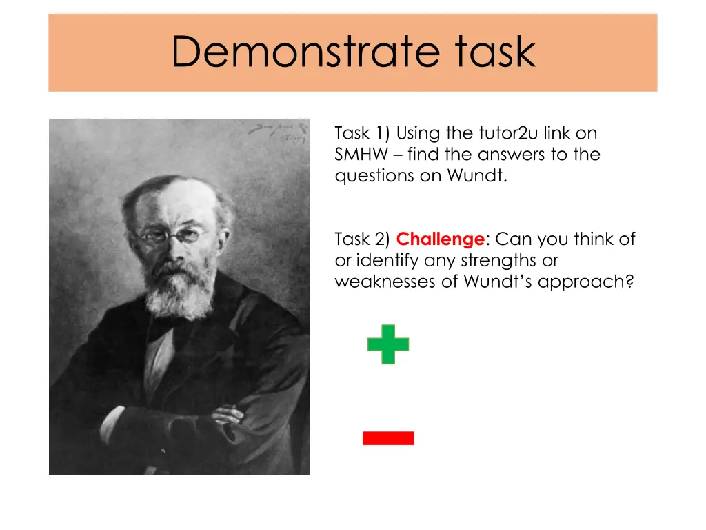 demonstrate task