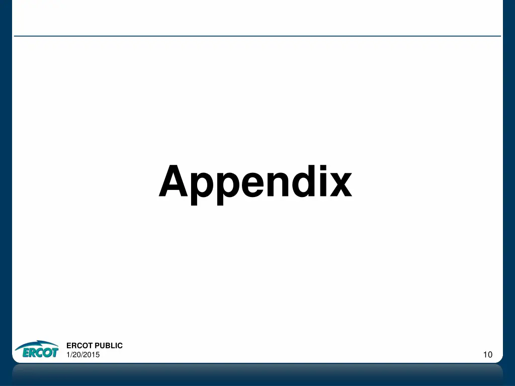 appendix