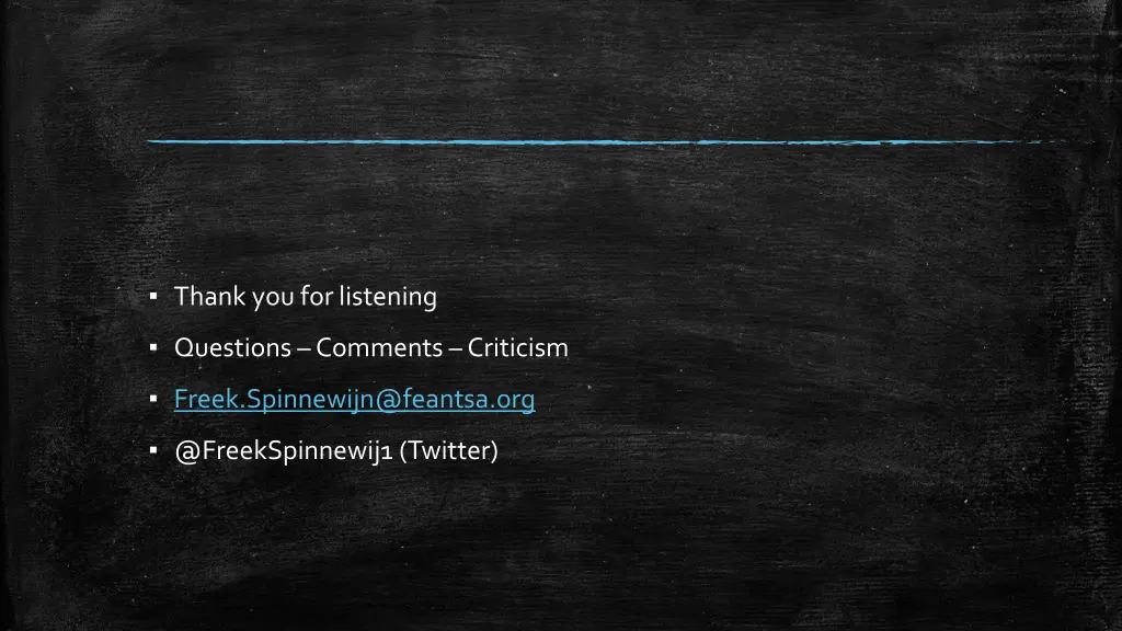 thank you for listening