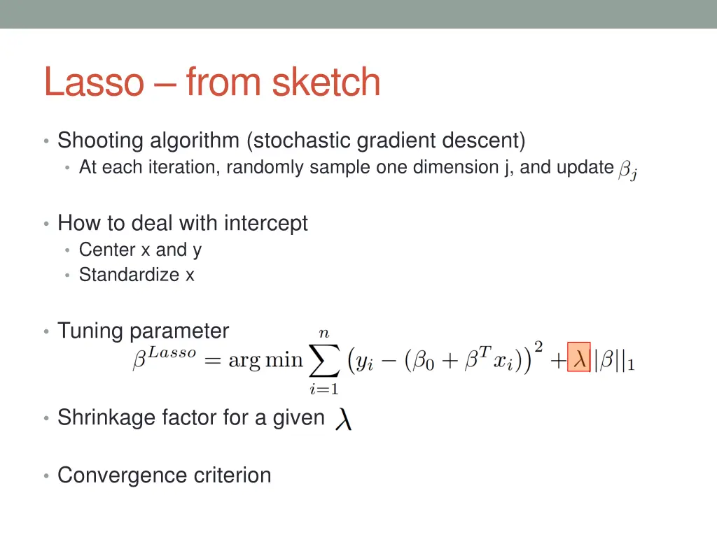 lasso from sketch
