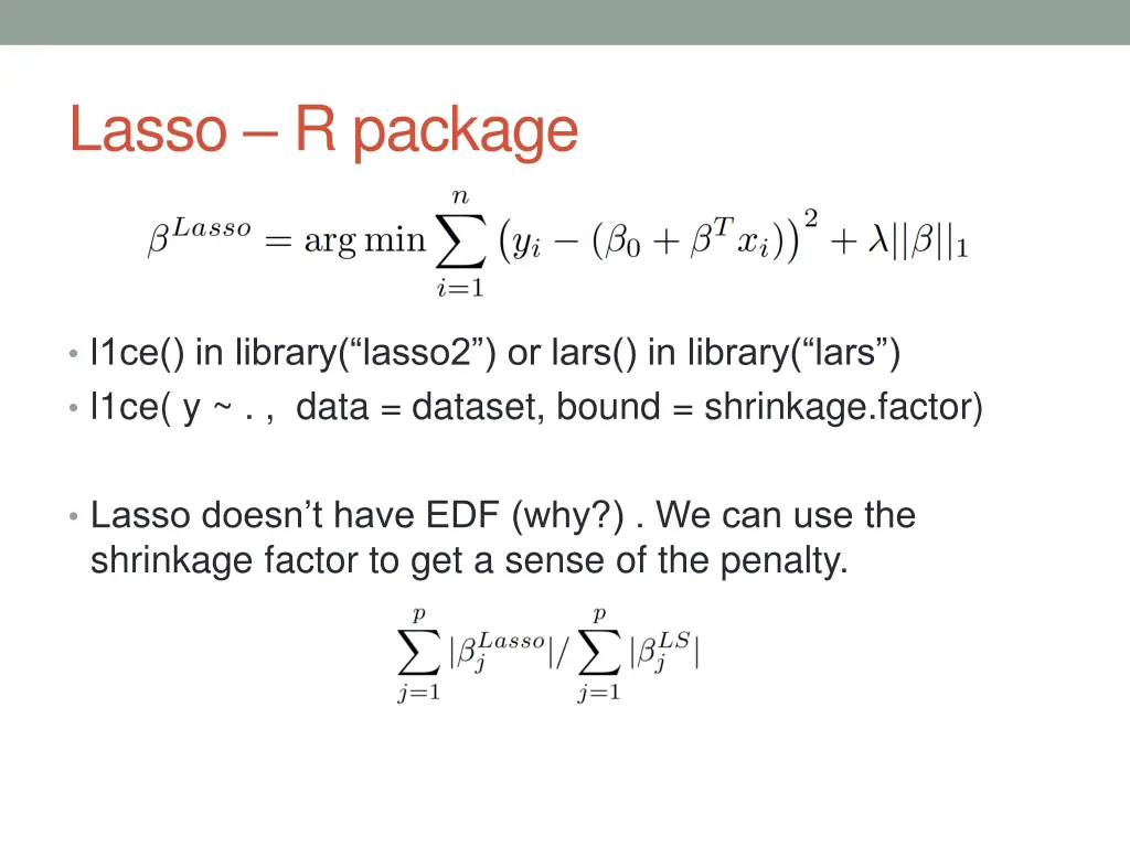 lasso r package