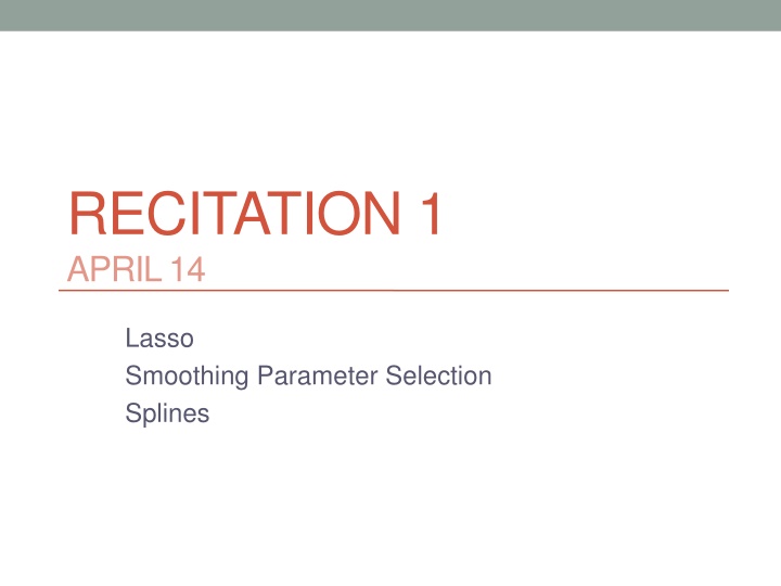 recitation 1 april 14