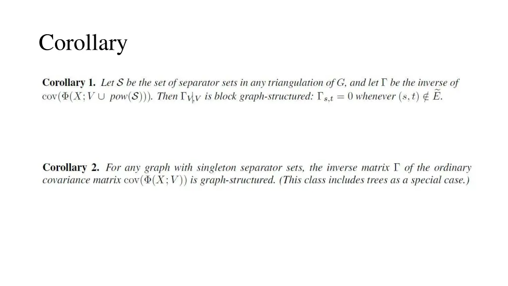 corollary