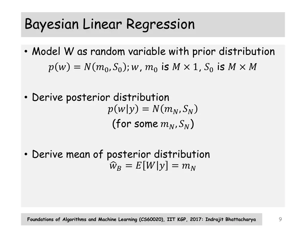 bayesian linear regression