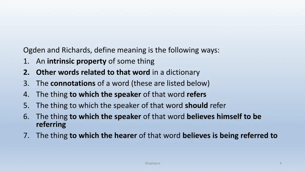 ogden and richards define meaning