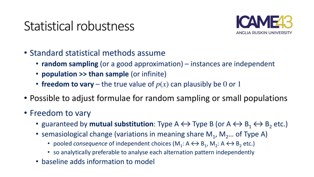 statistical robustness