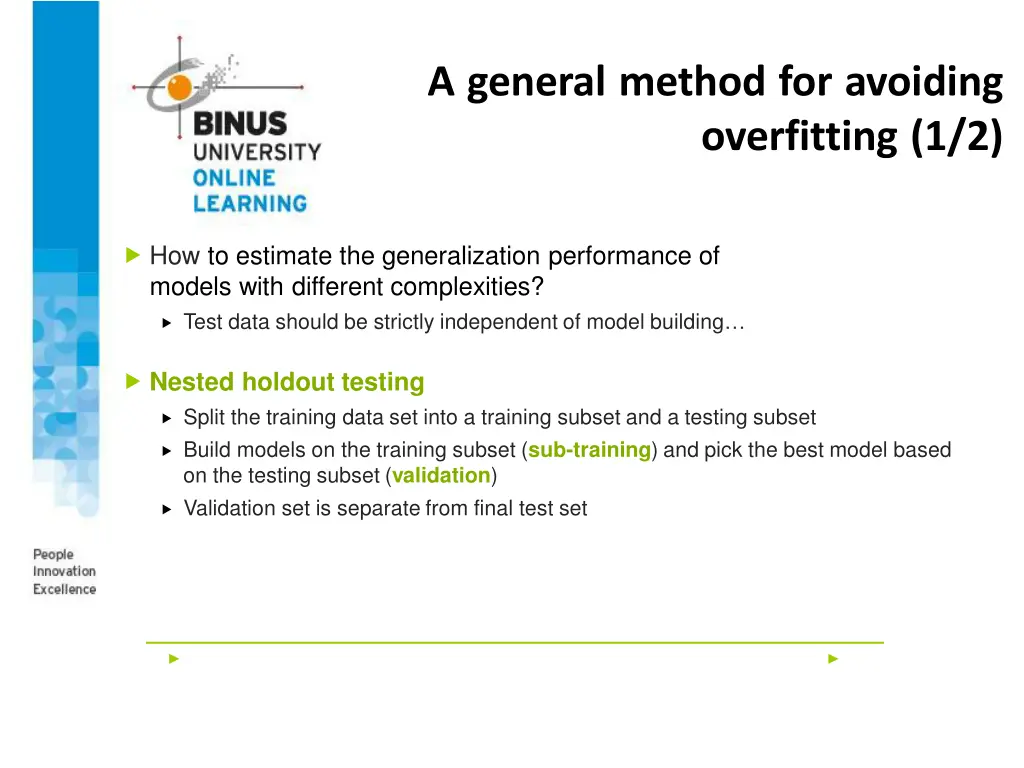 a general method for avoiding overfitting 1 2
