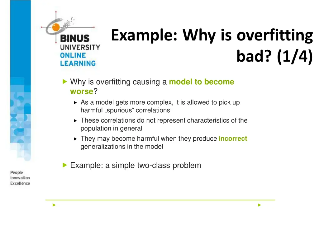 example why is overfitting