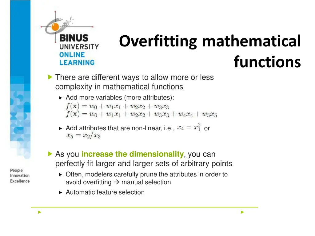 overfitting mathematical