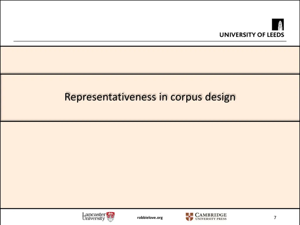 representativeness in corpus design