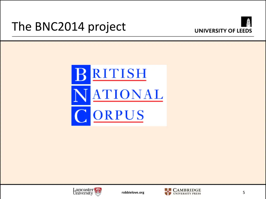 the bnc2014 project