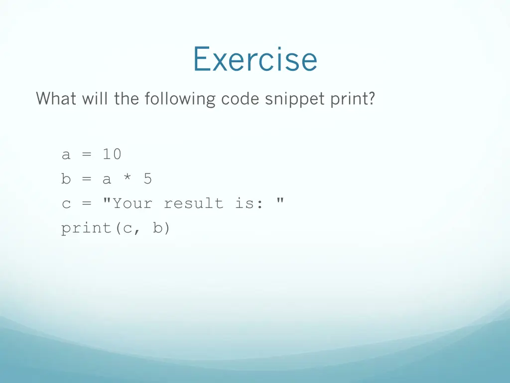 exercise