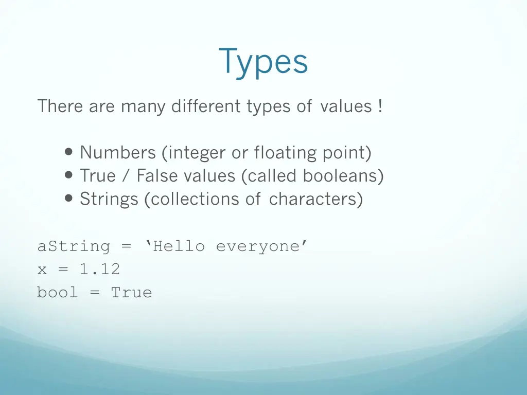 types