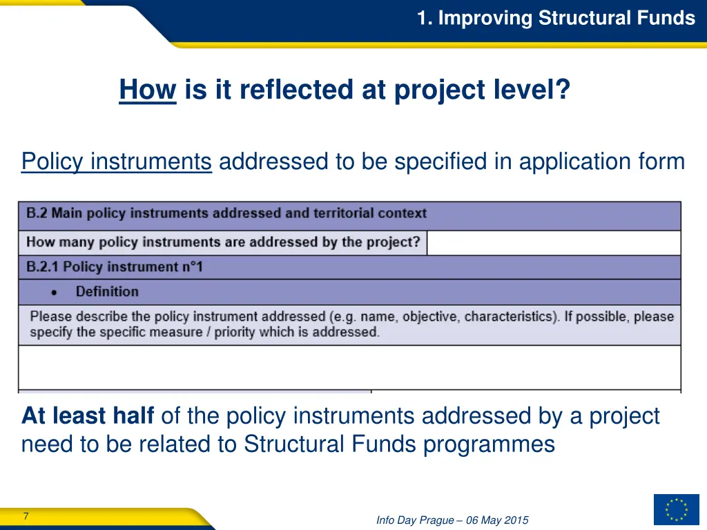 1 improving structural funds 3