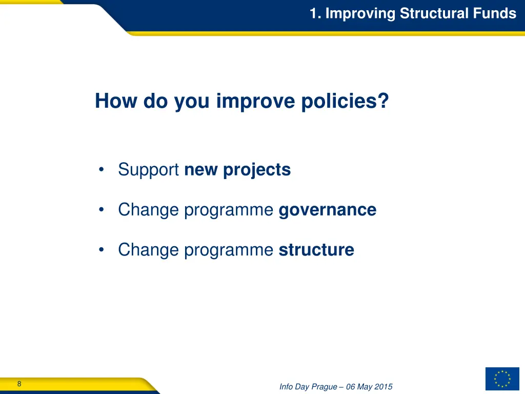 1 improving structural funds 4