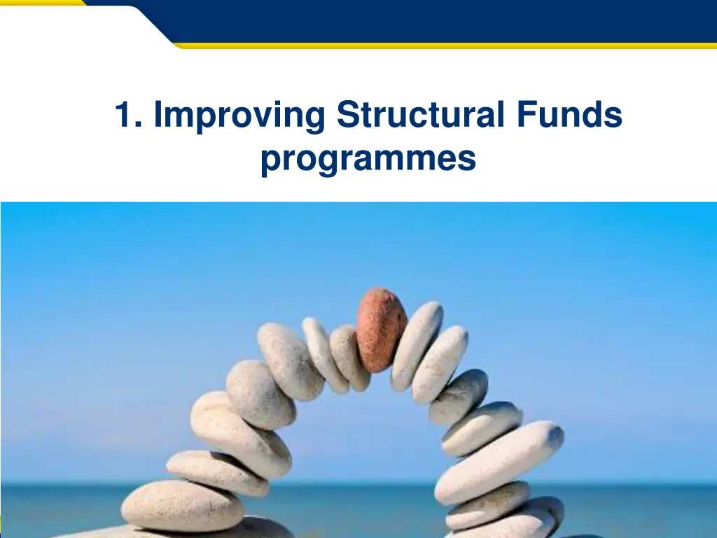 1 improving structural funds programmes