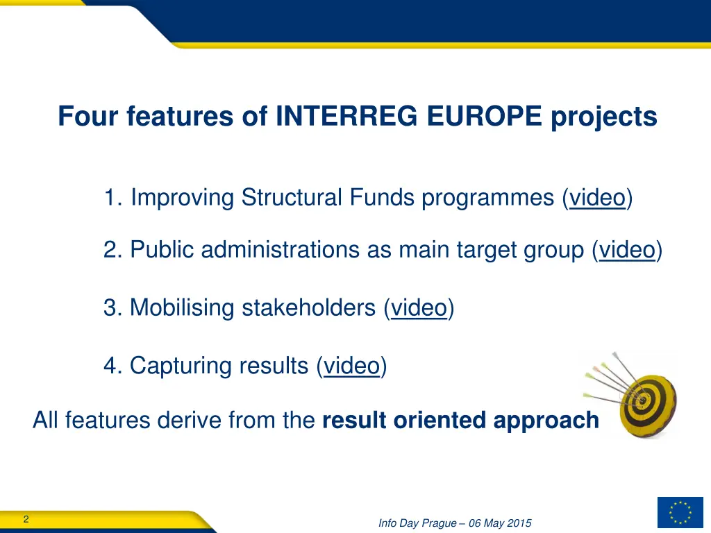 four features of interreg europe projects