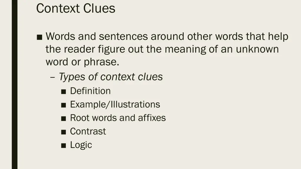 context clues