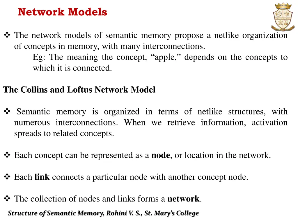 network models