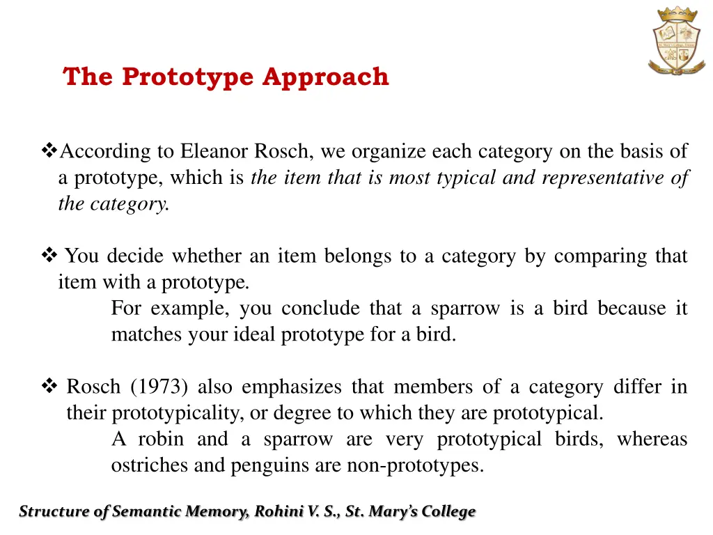 the prototype approach