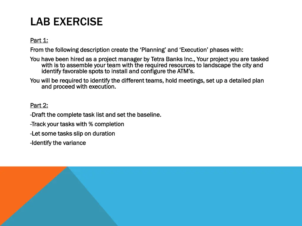 lab exercise