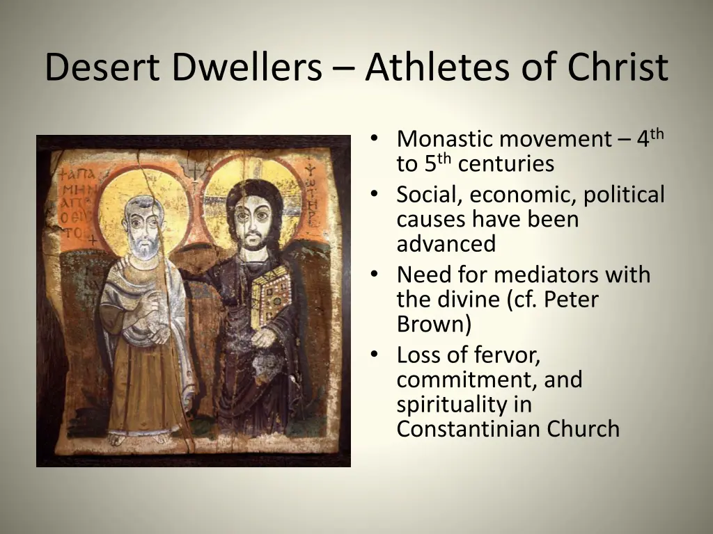 desert dwellers athletes of christ