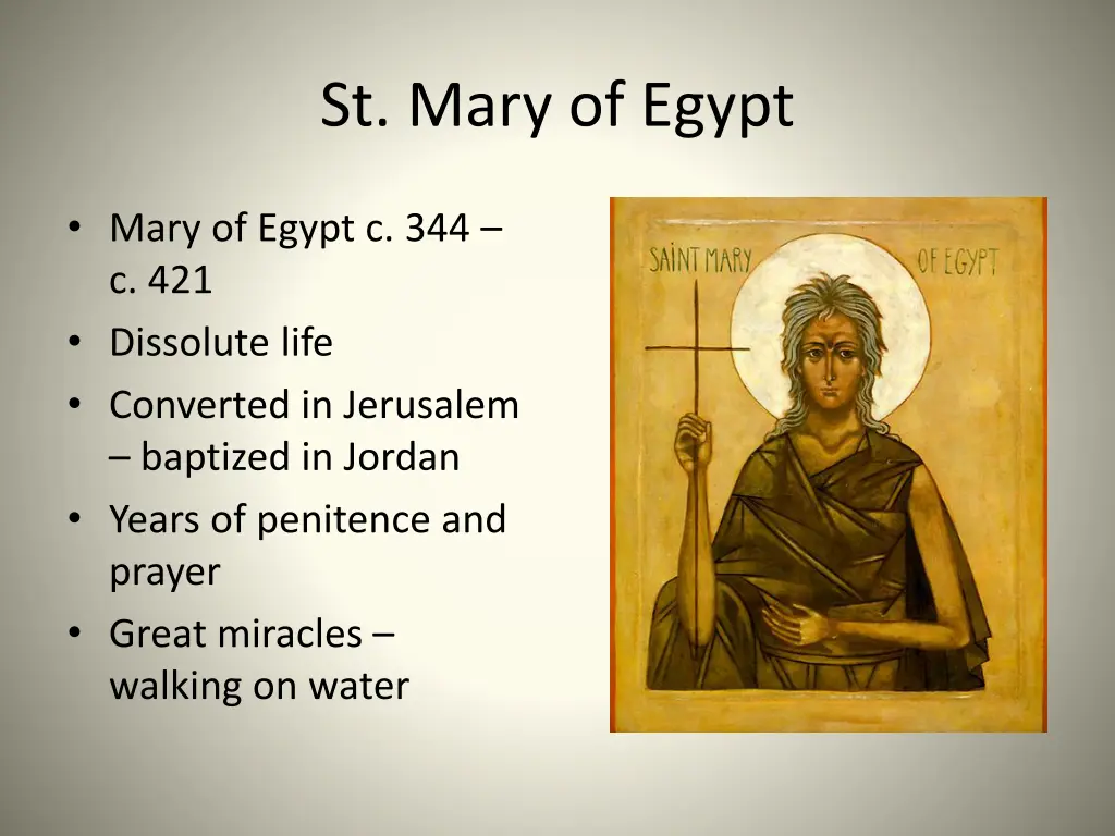 st mary of egypt