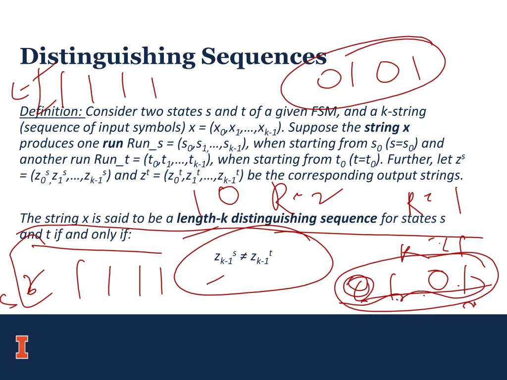 distinguishing sequences