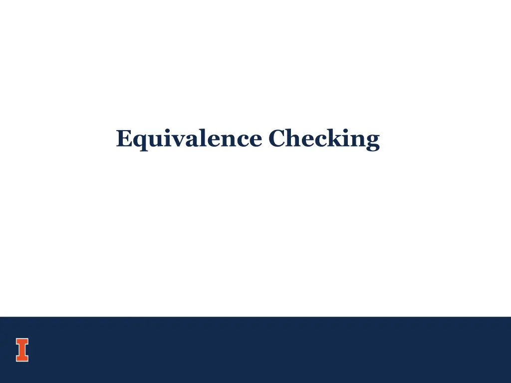 equivalence checking