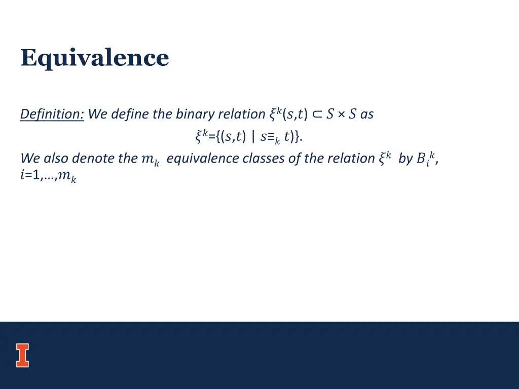 equivalence