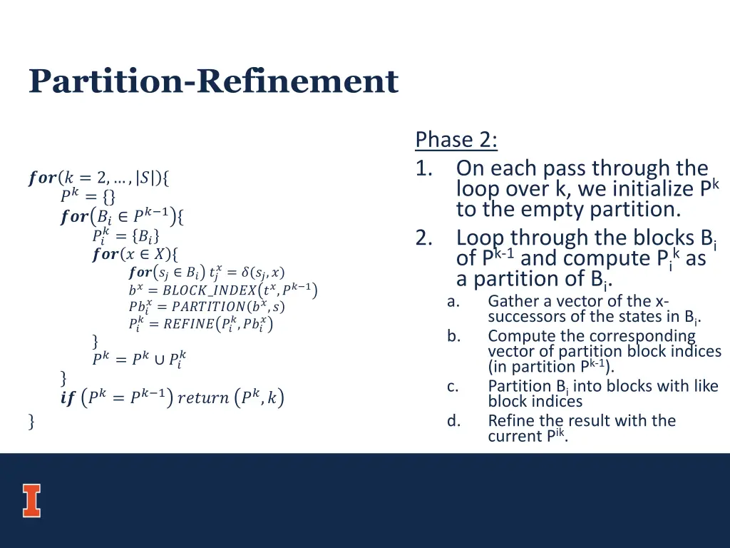 partition refinement 2