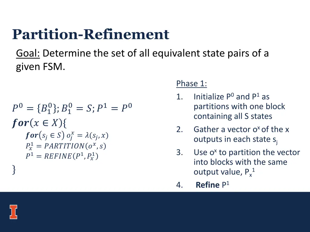 partition refinement