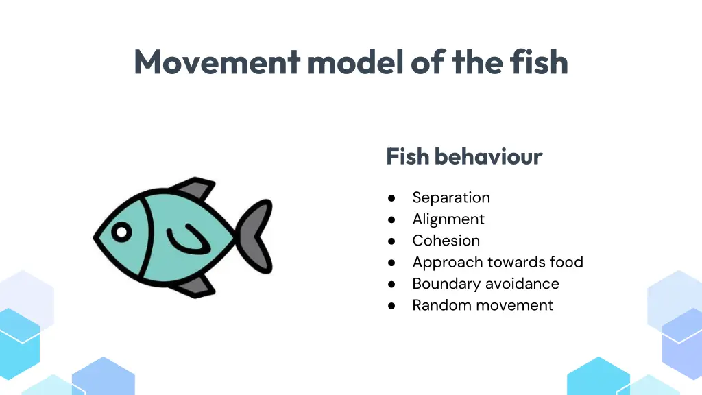 movement model of the fish