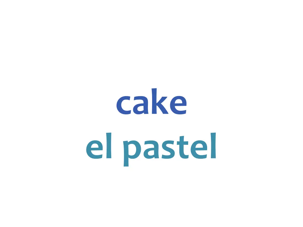 cake el pastel