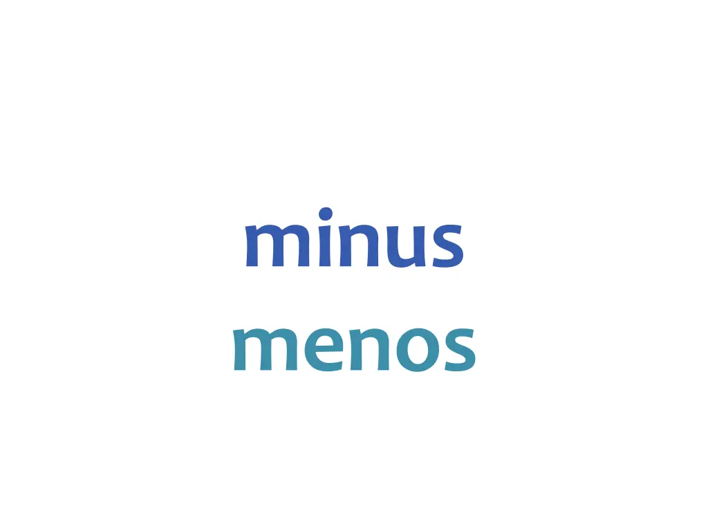minus menos