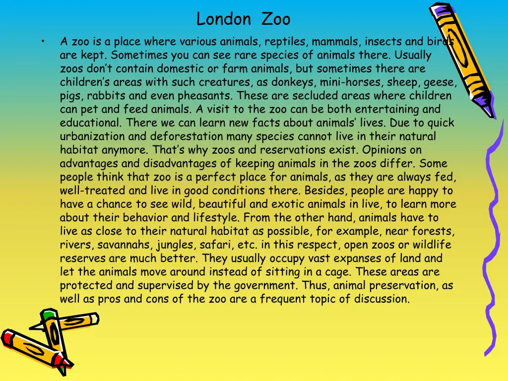 london zoo