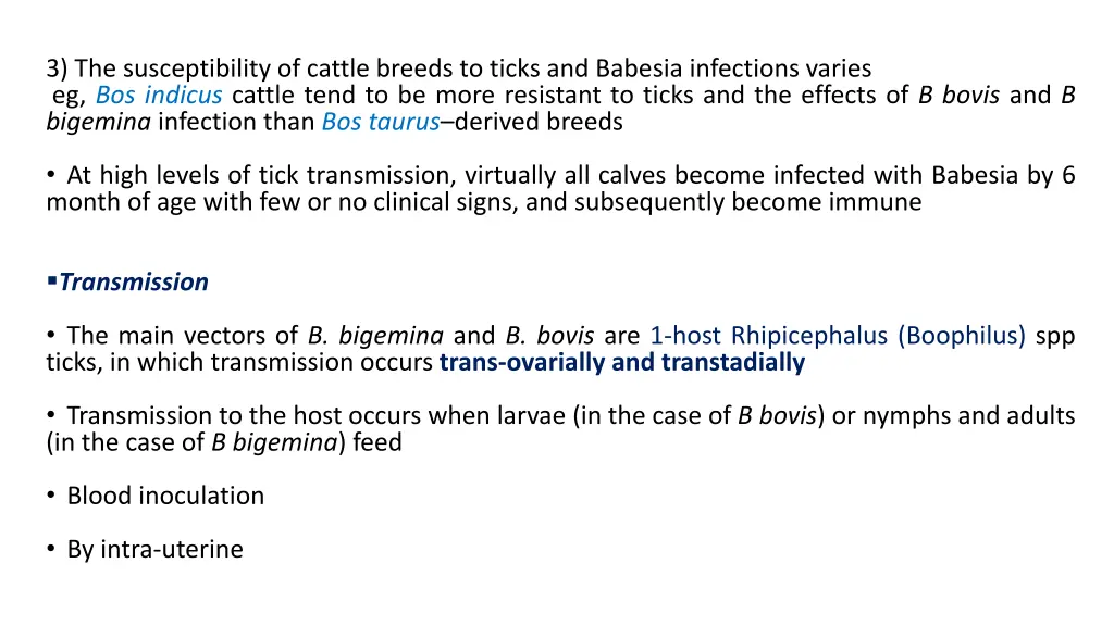 3 the susceptibility of cattle breeds to ticks