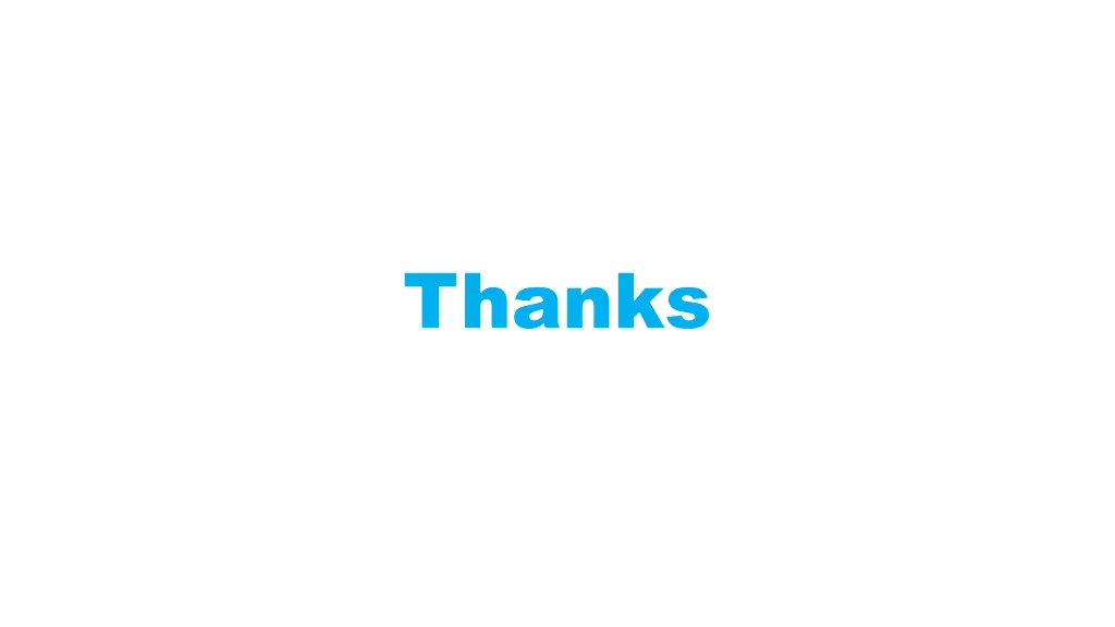 thanks