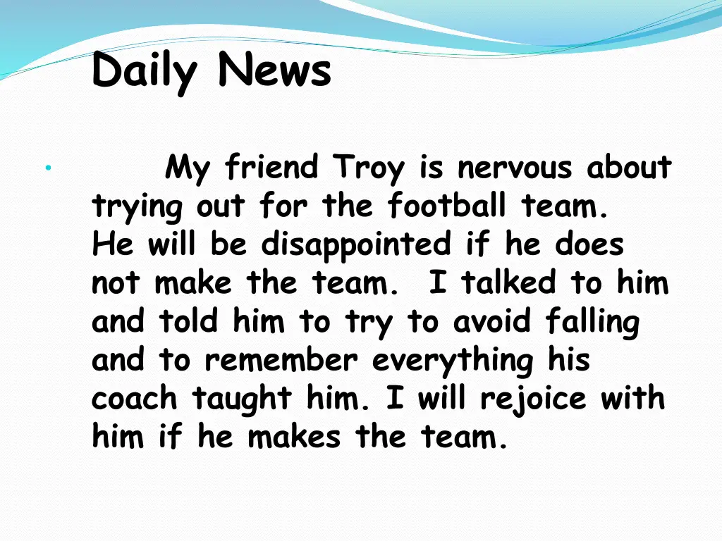 daily news 1