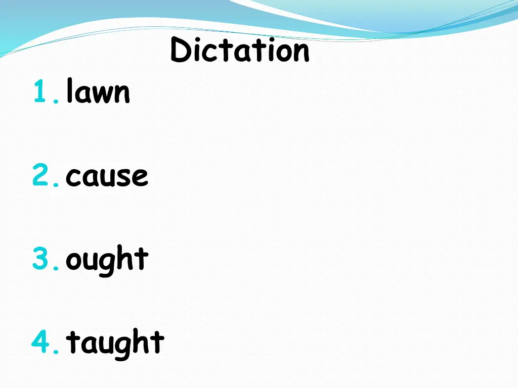 dictation