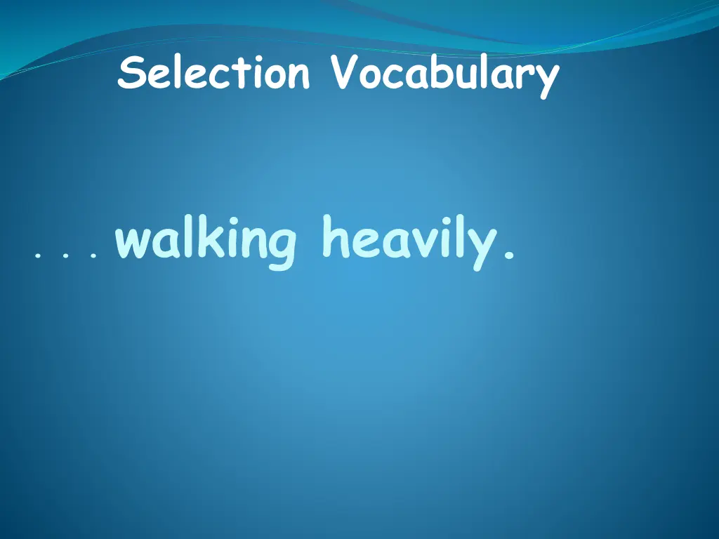 selection vocabulary 5