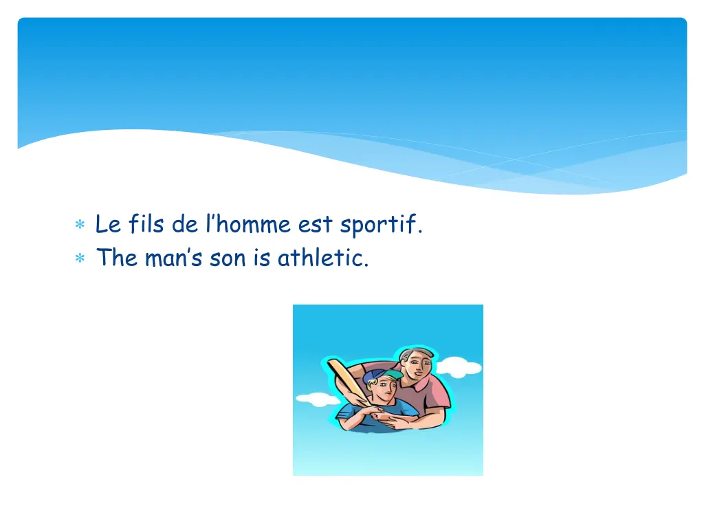le fils de l homme est sportif